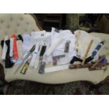 Martial arts related items to include belts, nunchucks and other items