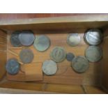 A selection of coins to include Louis XVI 2 Sols 1792 coins and other coinage