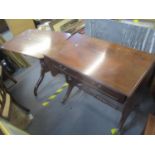 An early 19th century oak tripod occasional table, together with a reproduction sofa table