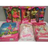 A collection of boxed Barbie, Ken and Friends dolls to include Naf Naf, Midge and Hollywood Ken,