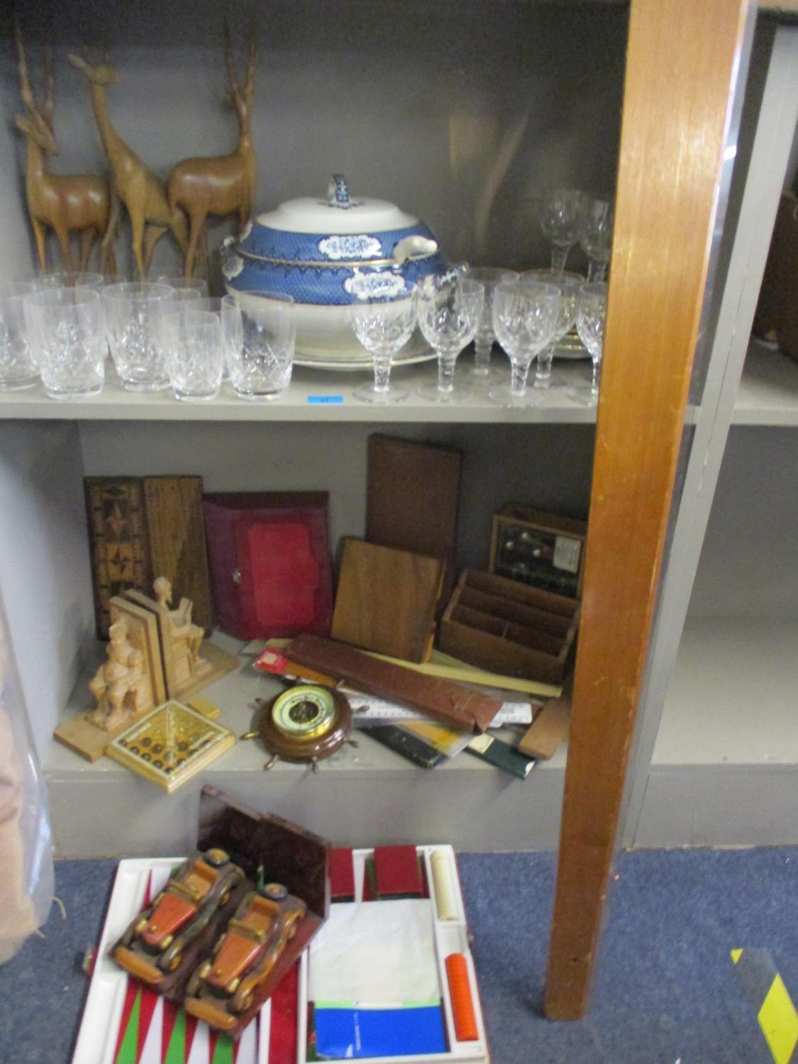 Ceramics and glass to include a Losol ware soup tureen and stand with ladle and part set of Stuart - Image 3 of 7