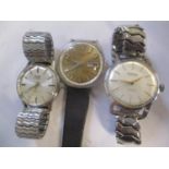 Three gents wristwatches to include a Bravington's Wisteria, Avia and a day and date Seiko