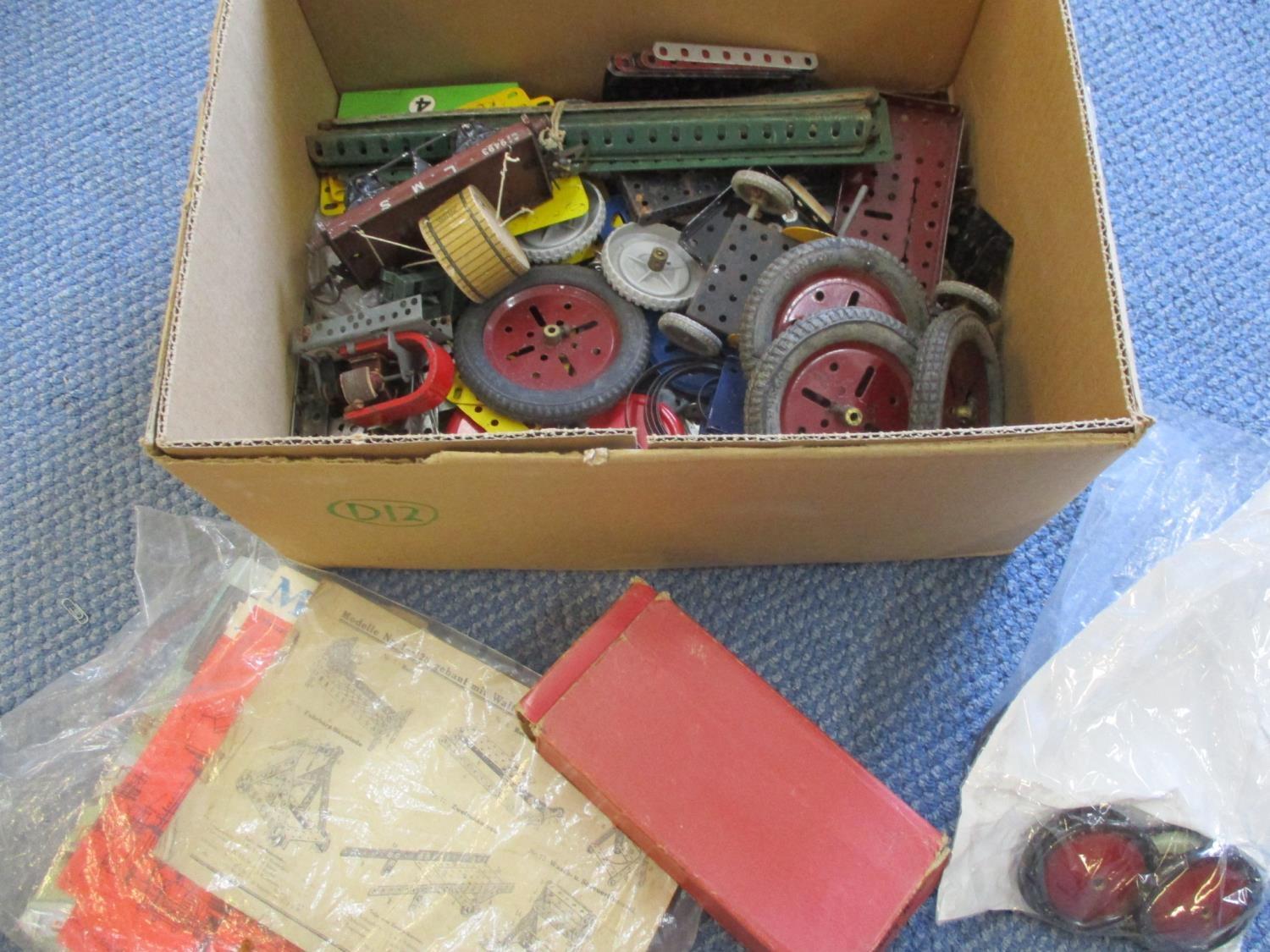 A box of vintage Meccano