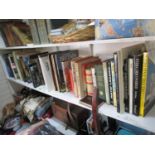 Books-A selection of mainly hardback books on Travel and Art, along with a mixed lot of glassware to