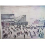 After Lowry - Going to the Match 1953, limited edition print, 312/600, framed and glazed