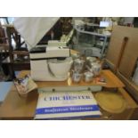 Kitchenalia to include a Kenwood Chef food mixer, Picquot ware four piece teaset, boxed Chichester