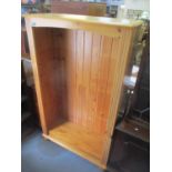 A modern pine bookcase, 60"h x 36 1/2"w