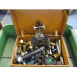 Microscope objectives, vintage eyepieces and spare parts