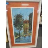 Anthony Garvana - Marsolforn, oil on canvas signed and a Parisian street scene, oil, framed