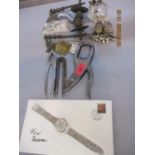 A Mothers Day Swatch watch in original packaging and items of interest to include nut crackers, side