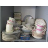 A mixed lot to include a French painted trinket box, mixed books, Doulton Rose Elegons and other