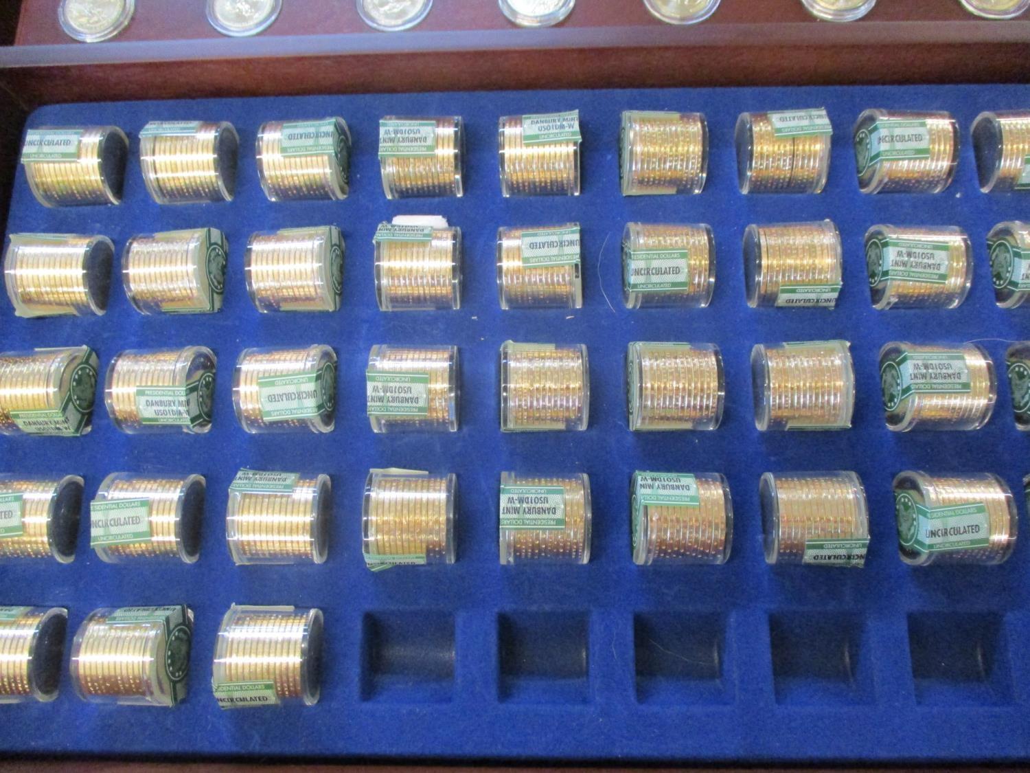 A United States Presidential Coins contained in a mahogany finished case - Image 3 of 3