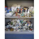 Mixed late 20th century household items and ornaments to include two Burlington ware character jugs,