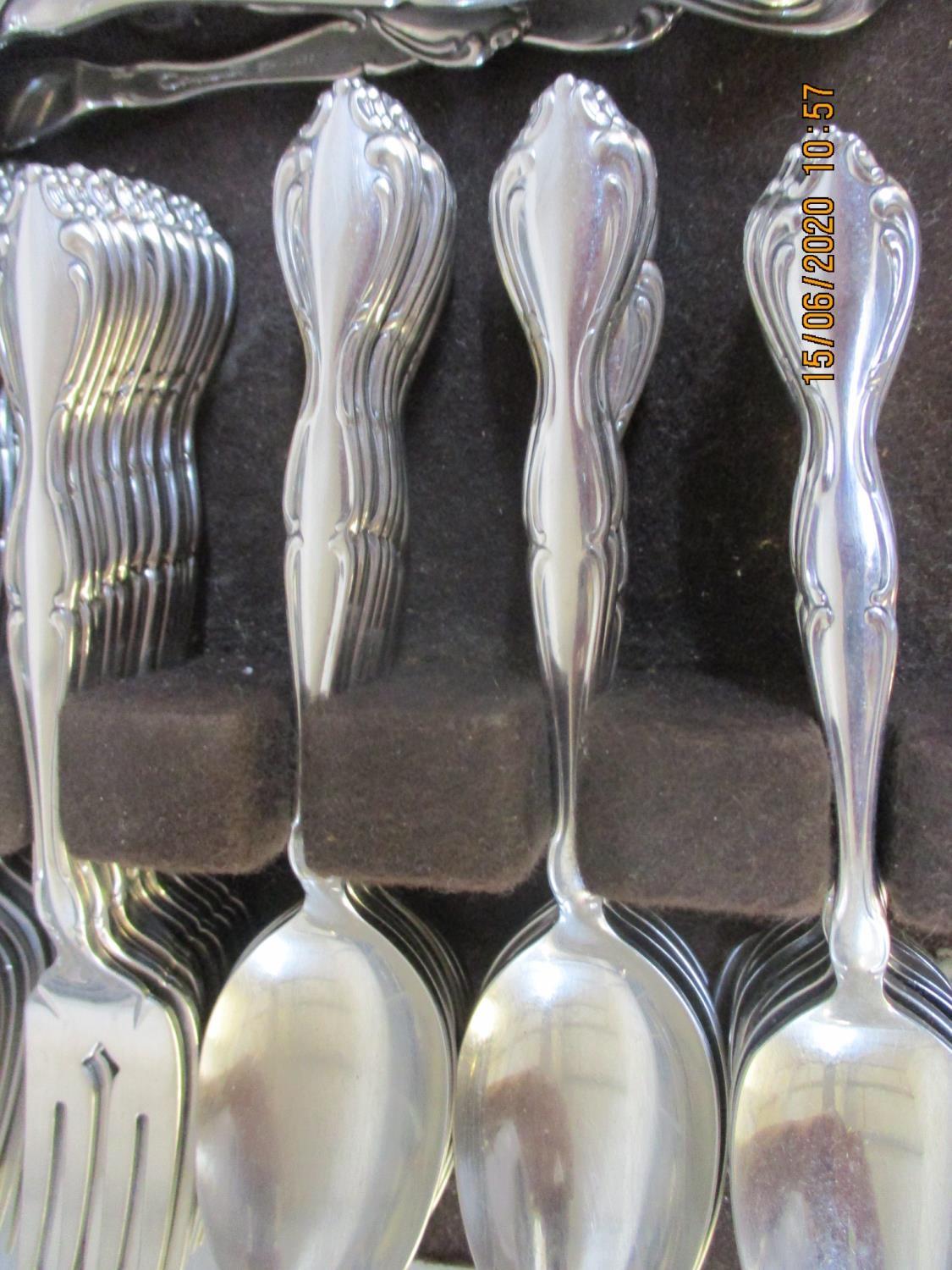 A Cipullo for Mikasa, Japanese two tone part cutlery set and an Oneida Craft Deluxe stainless - Image 2 of 3