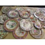 A large quantity of Chinese Famille Rose plates (19)