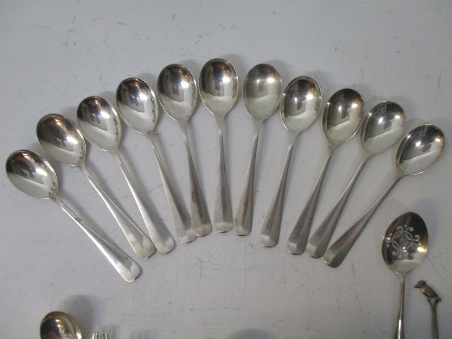 A selection of early 20th century mainly Dutch white metal cutlery, together with a late 19th - Image 10 of 14