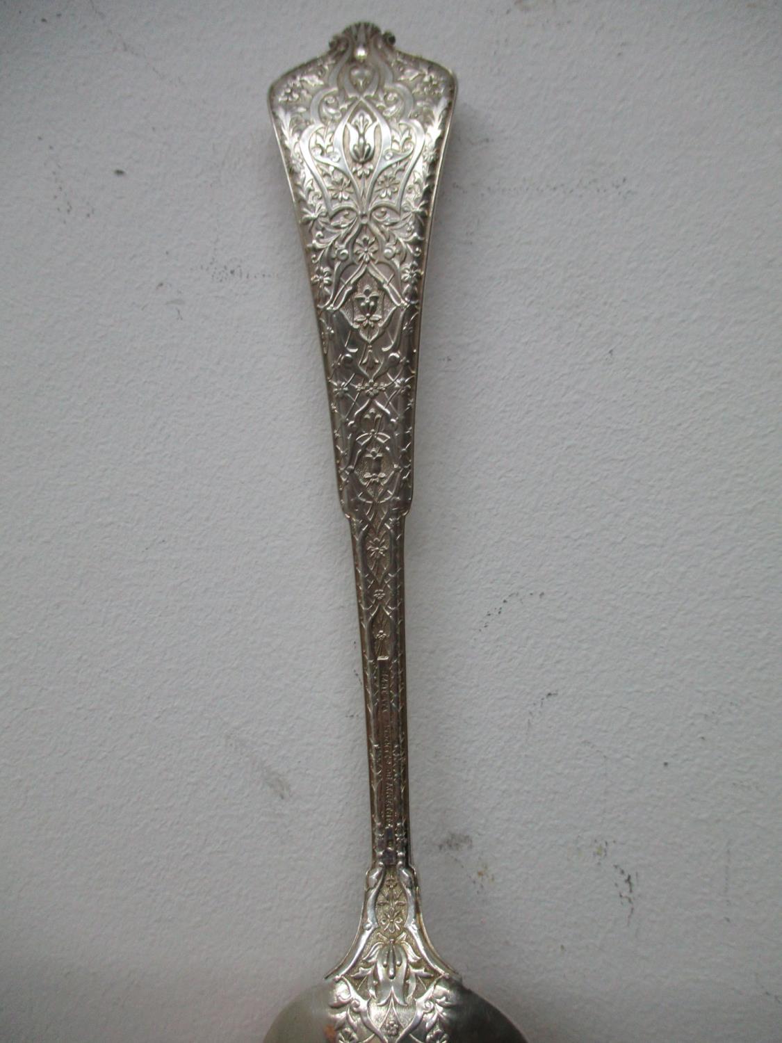 A late 19th century suite of Tiffany American sterling silver cutlery in the Persian pattern, each - Image 21 of 22