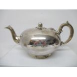 A Victorian three piece matched silver teaset by Edward, Edward Junior, John & William Barnard,