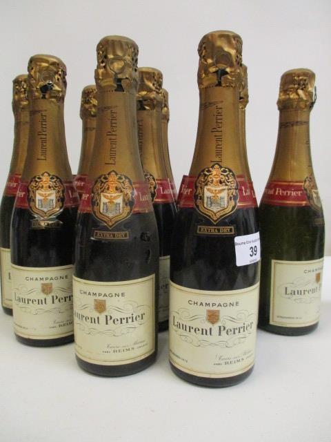 Ten half bottles of Laurent Pienier Champagne