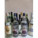 A selection of four bottles of Vodka to include Smirnoff and ten further bottles to include