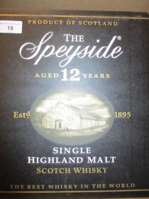 Six bottles of The Speyside aged 12 years, single malt