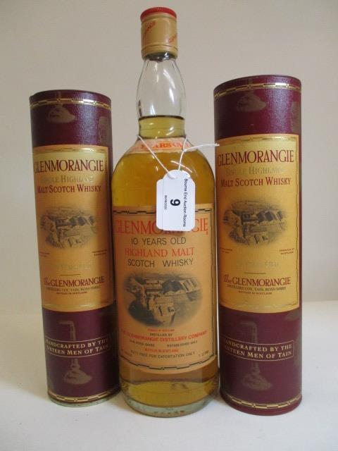 Two 35cl bottles of Glenmorangie single Highland Malt Scotch Whisky and 1litre Glenmorangie single