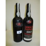 Three bottles of Quinta Do Naval 1963 vintage port A/F