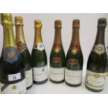 Six mixed bottles of Champagne to include Laurent Pierrier