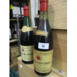 Twenty two mixed red wine to include Chambolle-Musigny-Charmes 1964