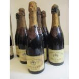 Eight bottles of Krug & Co 1929 extra sec Champagne A/F and two bottles of Boullenger & Co 1929