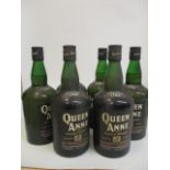 Six bottles of Queen Anne rare Scotch Whisky 26 2/3 fl oz