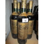 Nine bottles of Chateau Cantenac Brown Cru Classe Margaux 1971