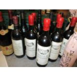 Thirty three mixed bottles of red wine to include 1973 Chateau Liverson, 1973 Beaune-Teurons