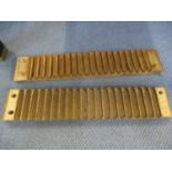 A Karl Hart treen 20 cigar mould, 22" l x 4" w