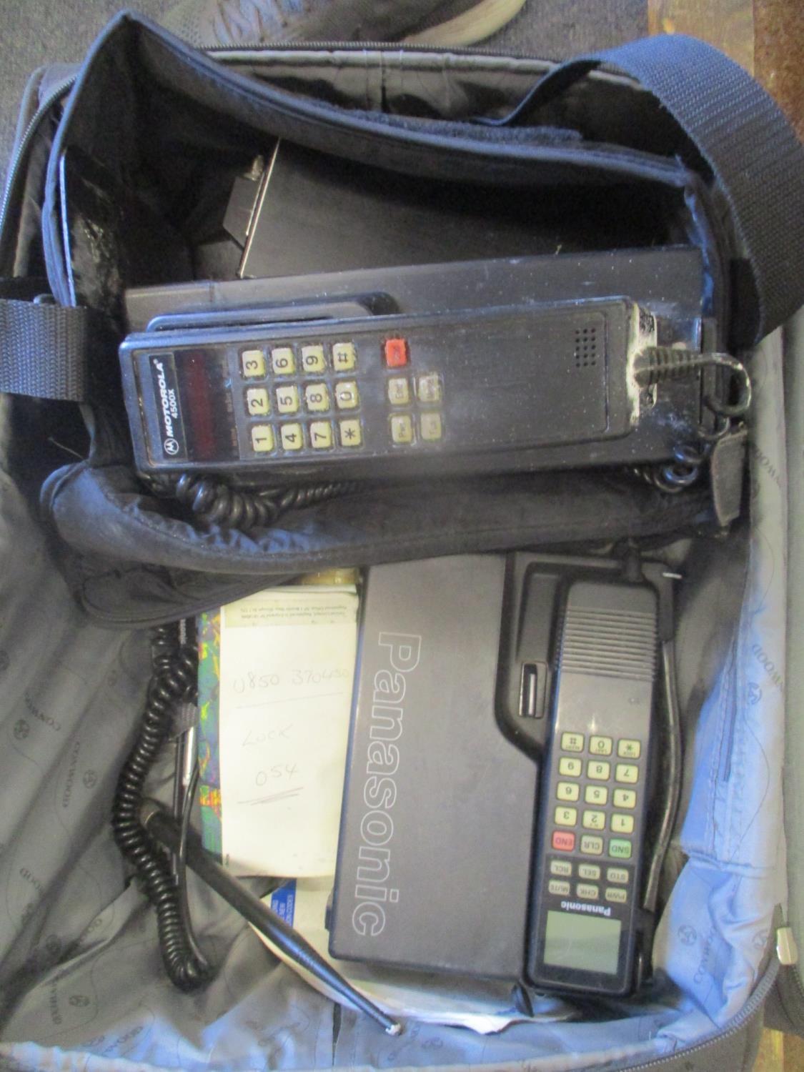 Two Retro mobile phones to include a Panasonic and a Motorola 4500X
