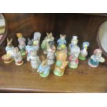 Seventeen Beswick Beatrix potter figures to include Pickets, Peter Rabbit, Timmy Tiptoes and others