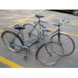 Two bikes to include a gents Raleigh Stratos and a ladies Raleigh Estelle