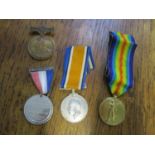 Medals - WW1 British War Medal and Victory medal campaign group named to 3298 Pte C Merrick 12-