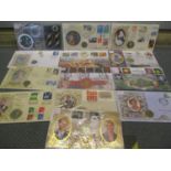 Stamps and coins, signed covers issued by Royal Mail/Royal Mint Location: