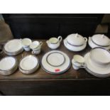 A Royal Doulton Cathay dinner service and part teaset (one cup A/F)