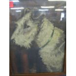 O Cliffe? - early 20th century study of a terrier - oil on board, signed indistinctly to lower edge,