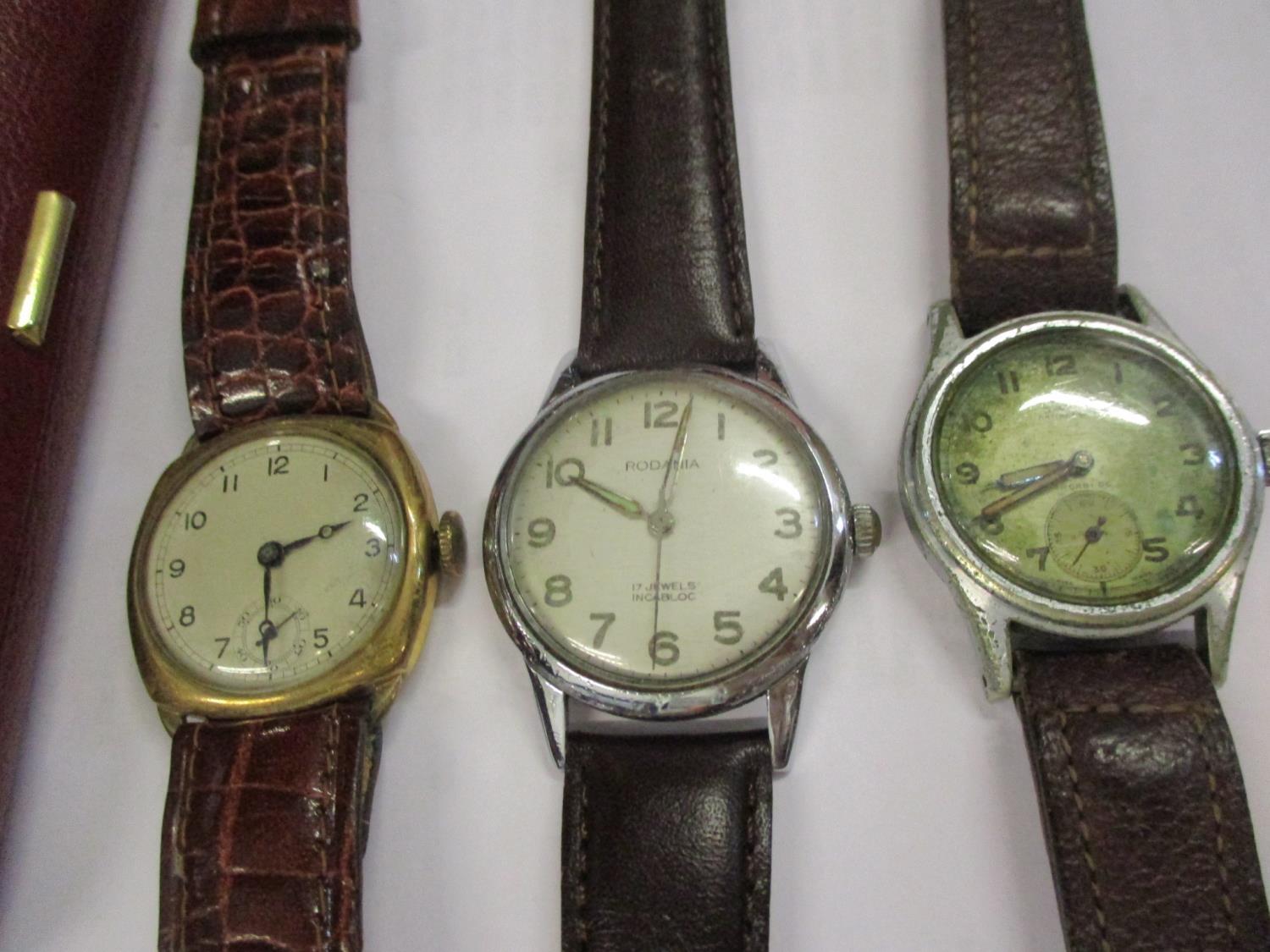 A Rotary 9ct gold ladies wristwatch and others to include a Timex, together with a pocket watch - Image 2 of 3