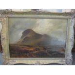 I J H Ewins - A Highland scene with cattle, oil on canvas, signed 19 3/4" x 13 1/4" framed