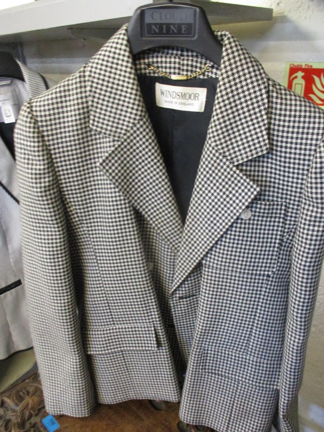 Seven ladies jackets to include a Paul Costelloe 'Dressage' cream linen jacket with grey piping, - Image 4 of 4