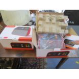 Two boxed DAB music players and digital radios