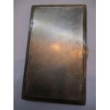 An early 20th century silver cigarette case