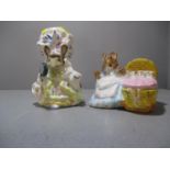 A 1951 Beatrix Potter Beswick Hunca Munca model by F Warne & Co Ltd and a 1951 Beswick Lady Mouse by