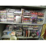 A lot of approximately 1300 CD's and DVD's of mixed content to include various box sets