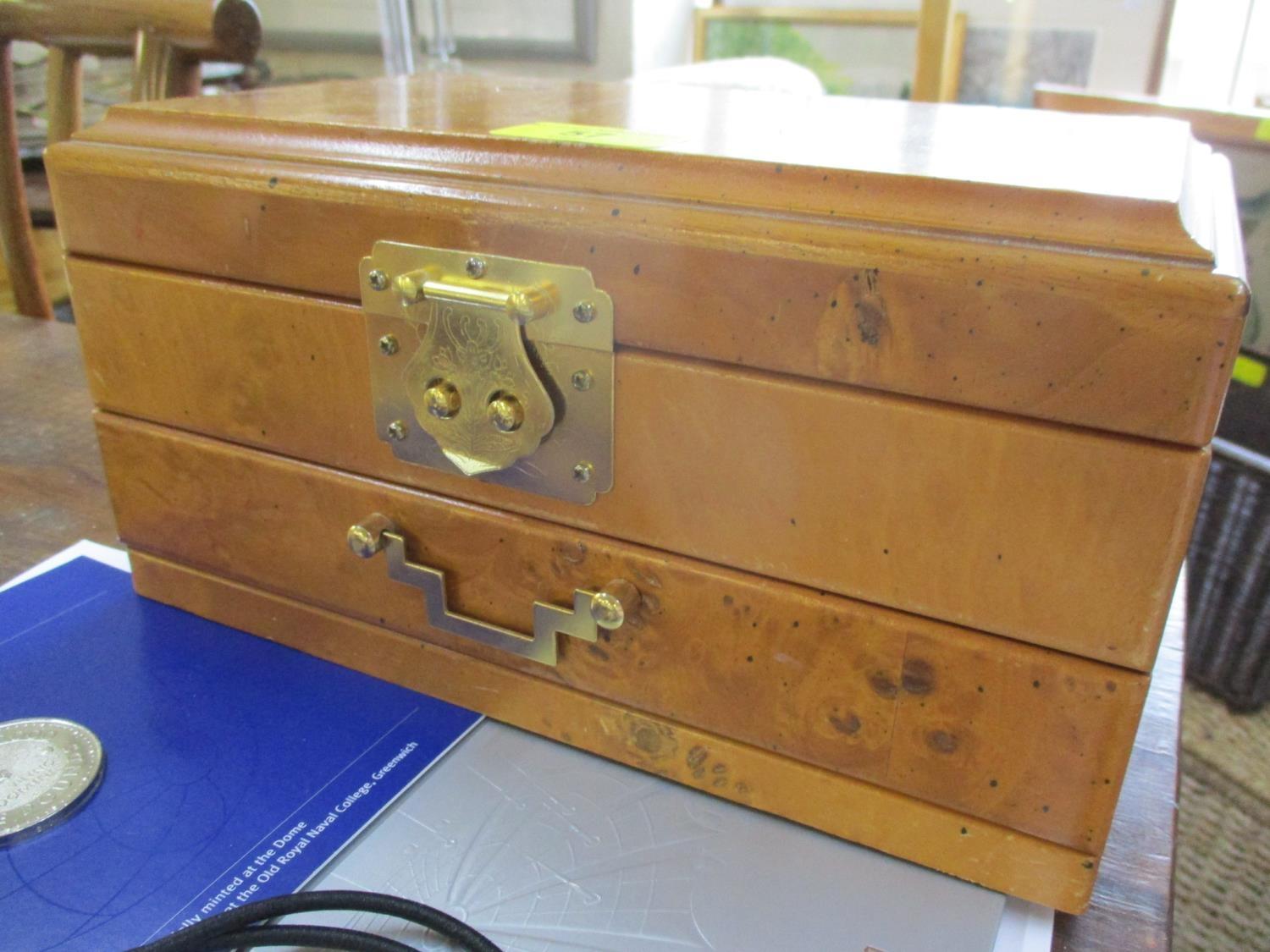 Two vintage gents watches and one other, costume jewellery, gold coloured cufflinks, buttons, - Image 3 of 3