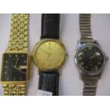 Three gents wristwatches to include a mid 20th century military watch